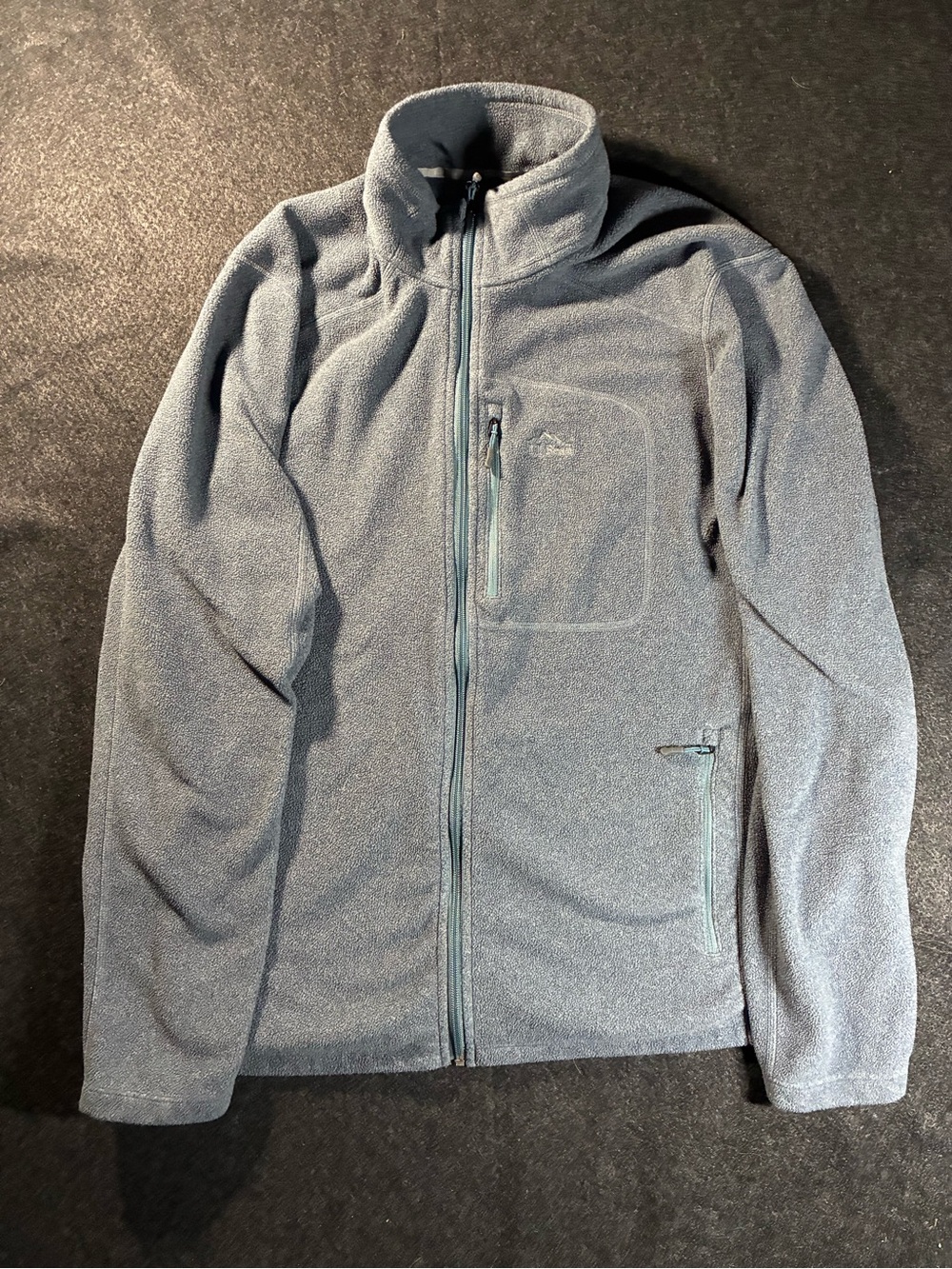 L.L. Bean Men's Light Gray Full-Zip Fleece Jacket